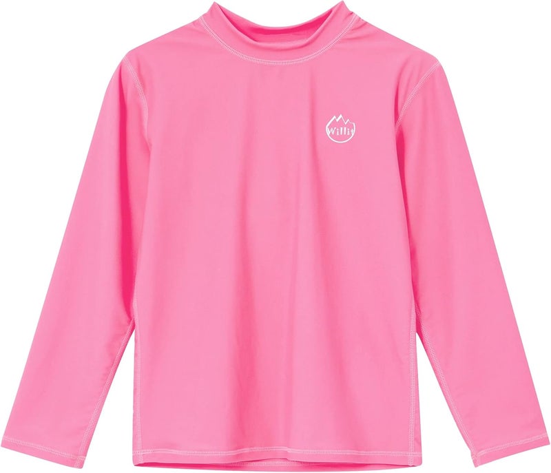 Willit Boys Rash Guard Swim Shirt Baby/Toddler Long Sleeve UPF 50+ Sun Protection SPF Quick Dry Shirt - Image 2